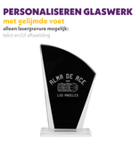 RATNA GLAS AWARD ZWART-TRANSPARANT 21 CM