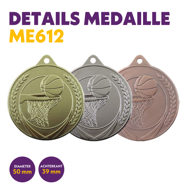 ME 612 Basketbal medaille