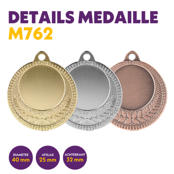 M 762 medaille voor 25 mm afbeelding