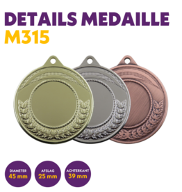 M 315 medaille voor 25 mm afbeelding
