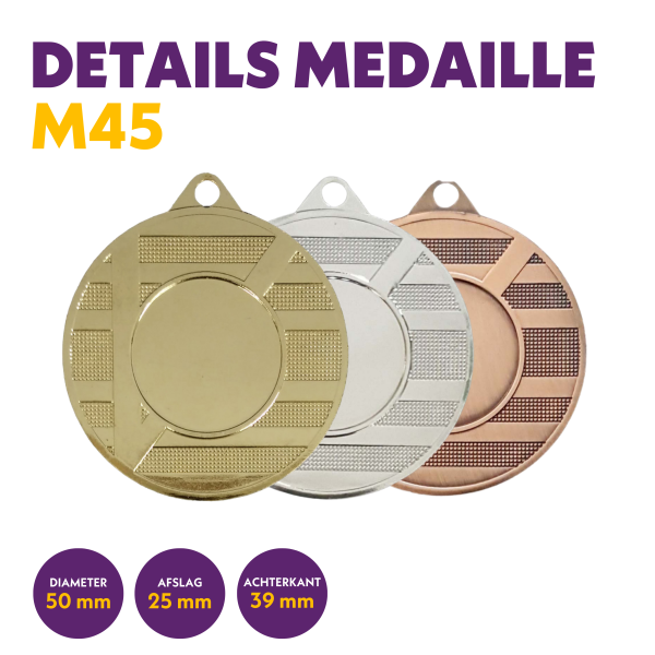 M 45 medaille voor 25 mm afbeelding