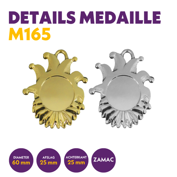 M 165 Carnavalmedaille voor 25 mm afbeelding