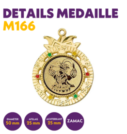M 166 Carnavalmedaille voor 25 mm afbeelding