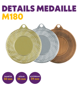 M 180 medaille voor 25 mm afbeelding