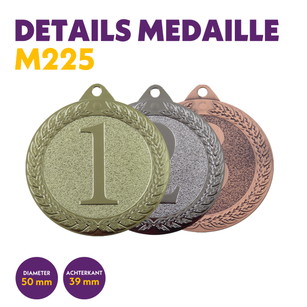 M 225 Medaille 1/2/3