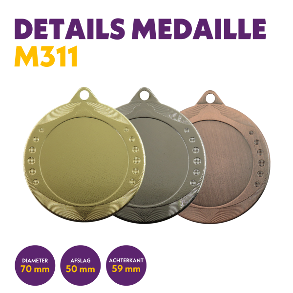 M 311 medaille voor 50 mm afbeelding