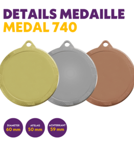 M 740 medaille voor 50 mm afbeelding