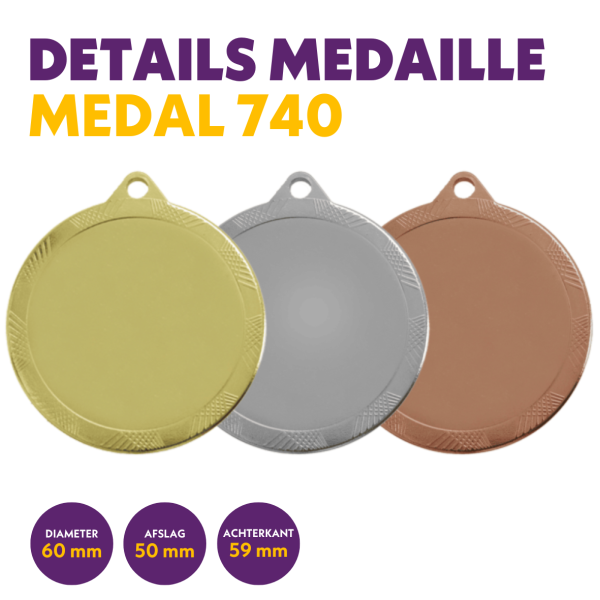 M 740 medaille voor 50 mm afbeelding