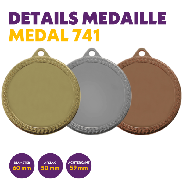 M 741 medaille voor 50 mm afbeelding