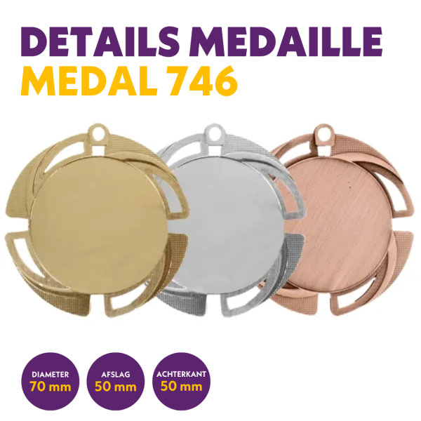 M 746 medaille voor 50 mm afbeelding