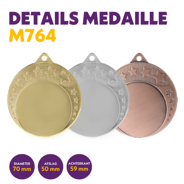 M 764 medaille voor 50 mm afbeelding