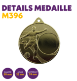 M 396 Voetbalmedaille  en 25 mm afslag