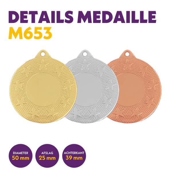 M 653 medaille voor 25 mm afbeelding