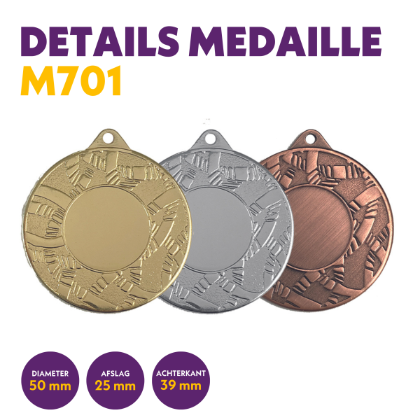 M 701 medaille voor 25 mm afbeelding