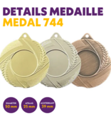 M 744 medaille voor 25 mm afbeelding