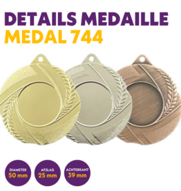 M 744 medaille voor 25 mm afbeelding