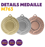 M 763 Voetbalmedaille  en 25 mm afslag