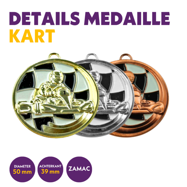 Medaille karting