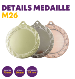 M 26 medaille voor 50 mm afbeelding