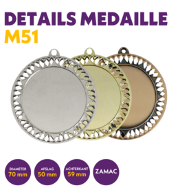 M 51 medaille voor 50 mm afbeelding
