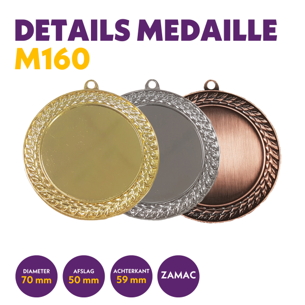 M 254 medaille voor 50 mm afbeelding