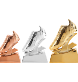 R 26011 Voetbalschoen in goud-zilver-brons 12.5-17.5 CM