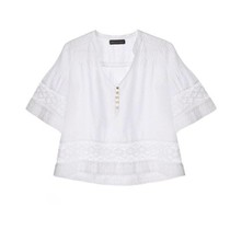 west T-SHIRT WITH FINE PLEATS