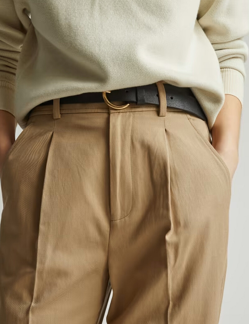 feminine Tencel Way-High Taper Pant