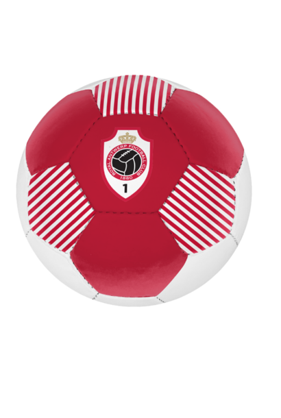 RAFC Voetbal Rood Wit Streepjes - maat 5