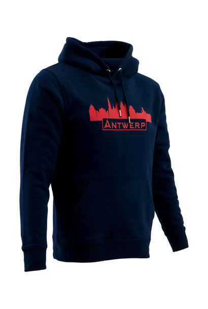 Hoodie navy blauw RAFC Skyline Antwerp