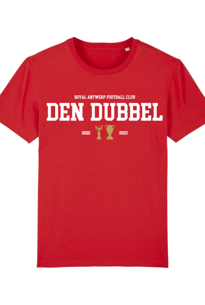 T-shirt rood - Den Dubbel