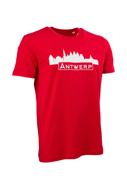 T-shirt rood RAFC Skyline Antwerp