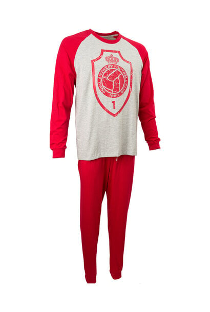 Pyjama rood-grijs met logo KIDS