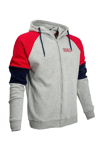 RAFC - Zipped hoodie grey - 1880