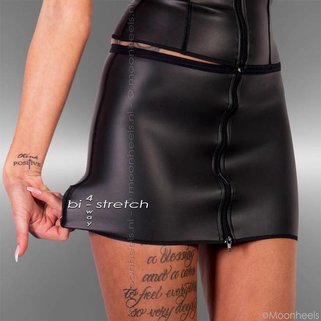 Neoprene (rubber) skirt with zipper