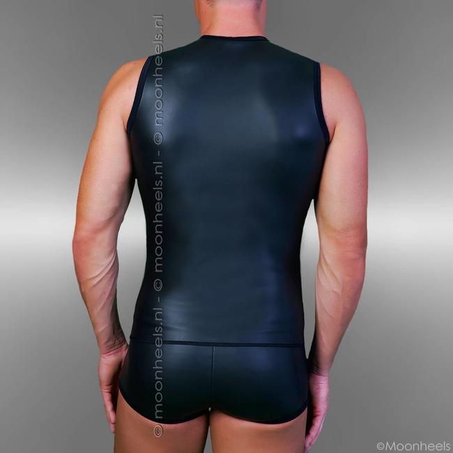 Stoer Neopreen Rubber Mannen Shirt " Duo-zip"