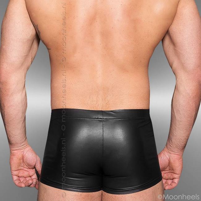 Leren boxer met stoere ringen