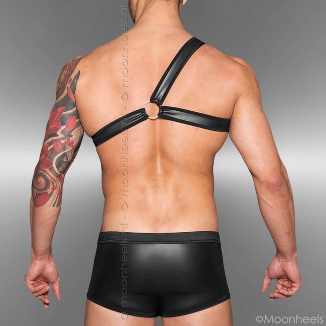 Stoer shouder harnas van neopreen (rubber)