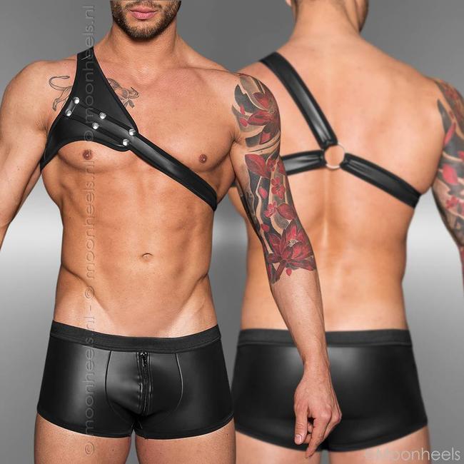 Tough shoulder harness made of neoprene (rubber)