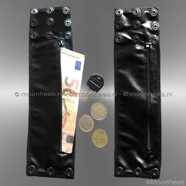 Handy wrist wallet made of Neoprene (rubber) black