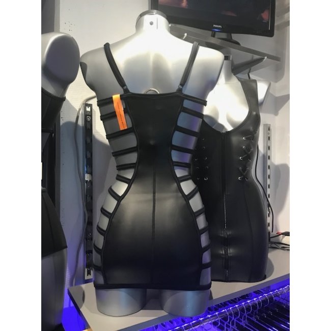 Kinky Rubber (Neoprene) dress "Breezy" with open side