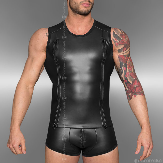 Tough Neoprene Rubber Men's Shirt "Duo-zip"