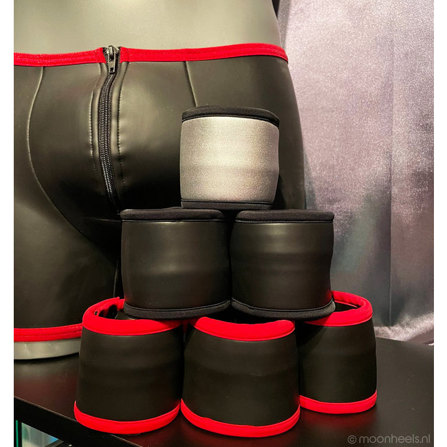 Handige pols portemonee van Neopreen (rubber) zwart