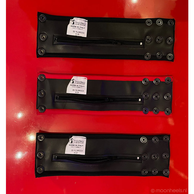 Handige pols portemonee van Neopreen (rubber) zwart