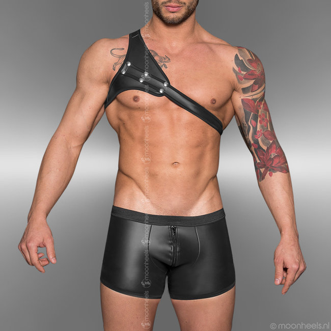 Stoere Lange Rubber (Neopreen) Boxer "Red Line"