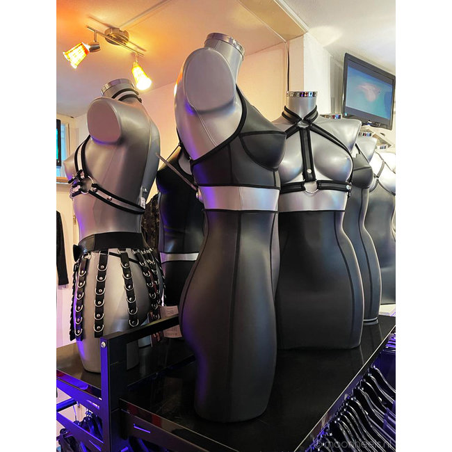 Exclusive top neoprene (rubber) "Bat-bra"