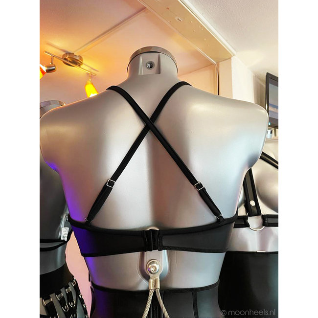 Exclusive top neoprene (rubber) "Bat-bra"