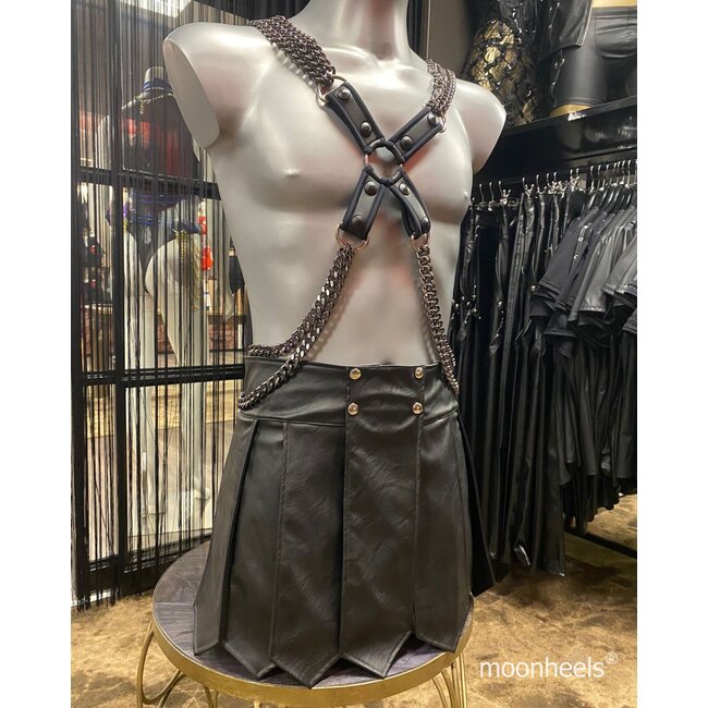 Gladiator skirt of "Heavy Duty" imitation leather