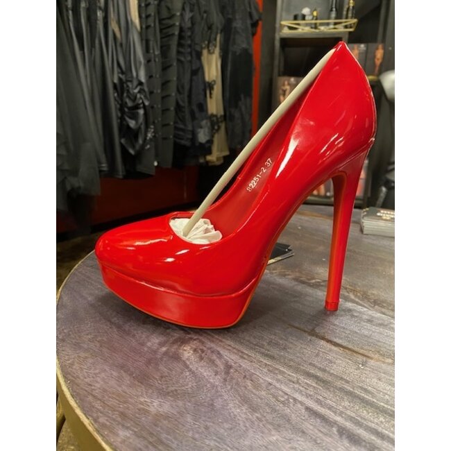 Black patent high heels with platform - Copy