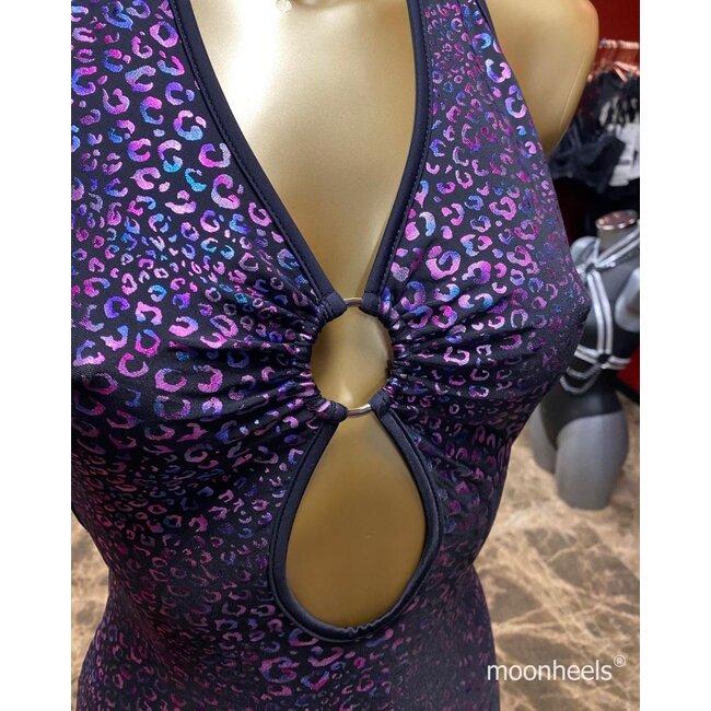 Verleidelijk metallic jurkje "Purple"